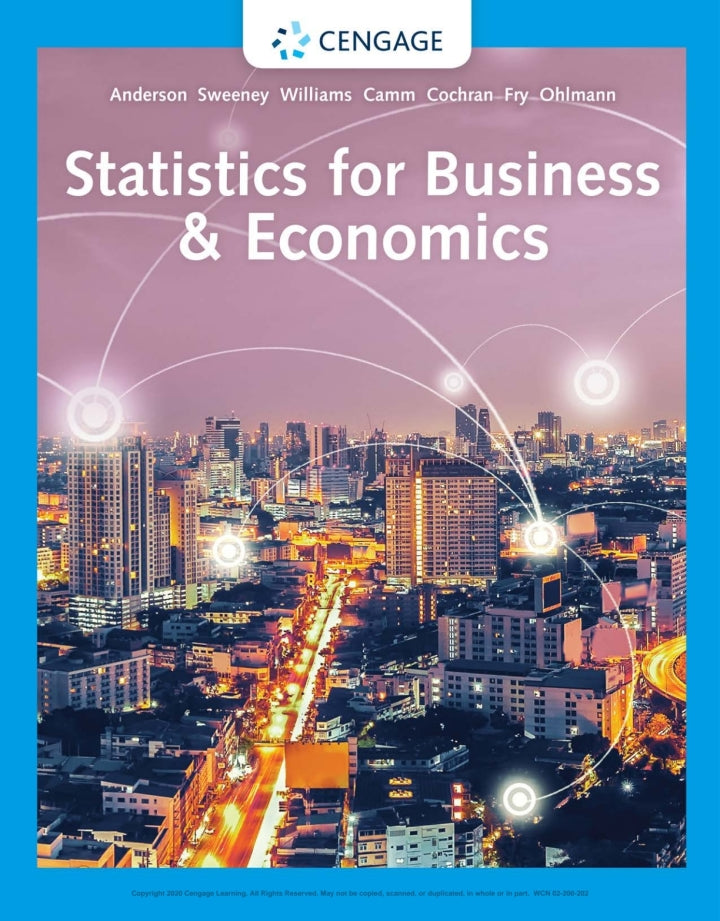 Statistics for Business & Economics 14th Edition