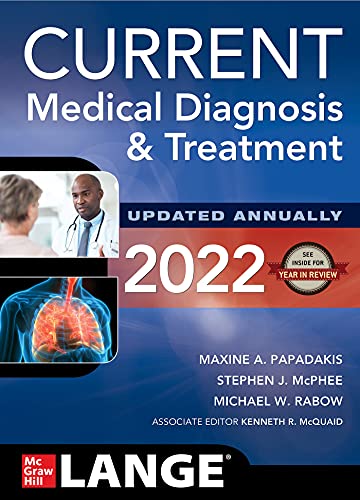 CURRENT Medical Diagnosis and Treatment 2022 61st Edition