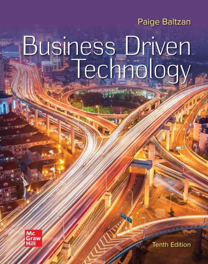 Business Driven Technology 10th Edition